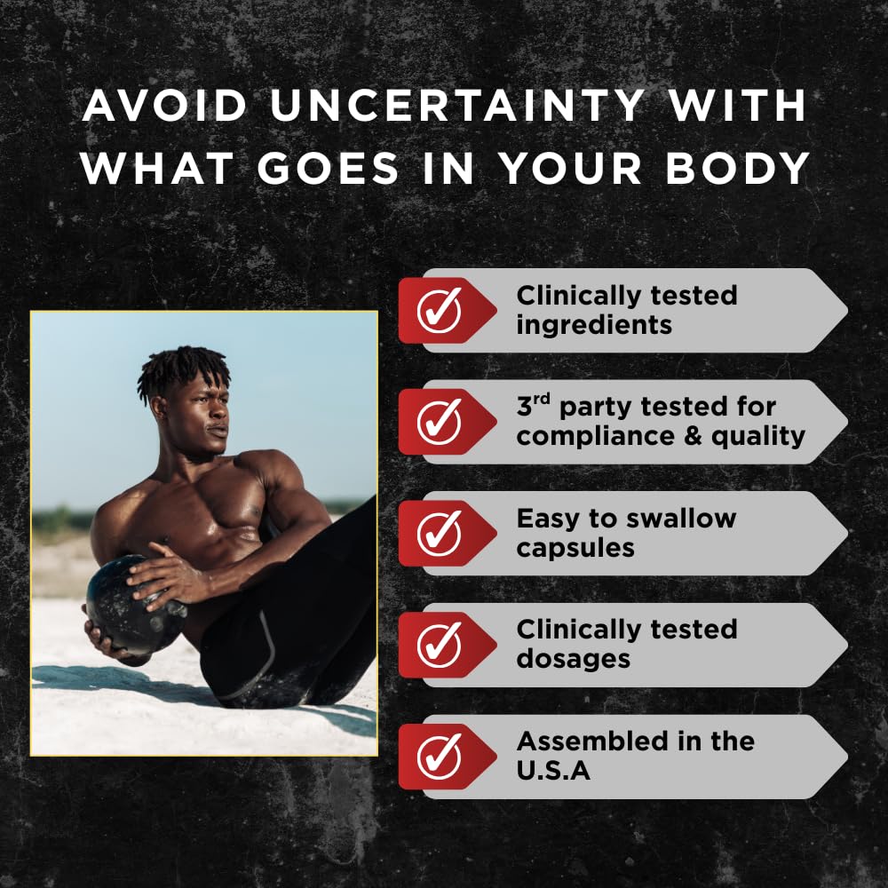 UNALTERED Anabolic Muscle Builder for Men - Growth, Size, Strength - Natural Muscle Building Supplement & Energy Booster - Tribulus Terrestris, Ginseng, Vitamin D3, Ashwagandha - 150 Capsules